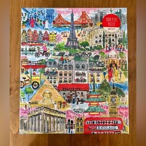 Galison 1000 Piece Puzzle - Multicolor World Landmarks